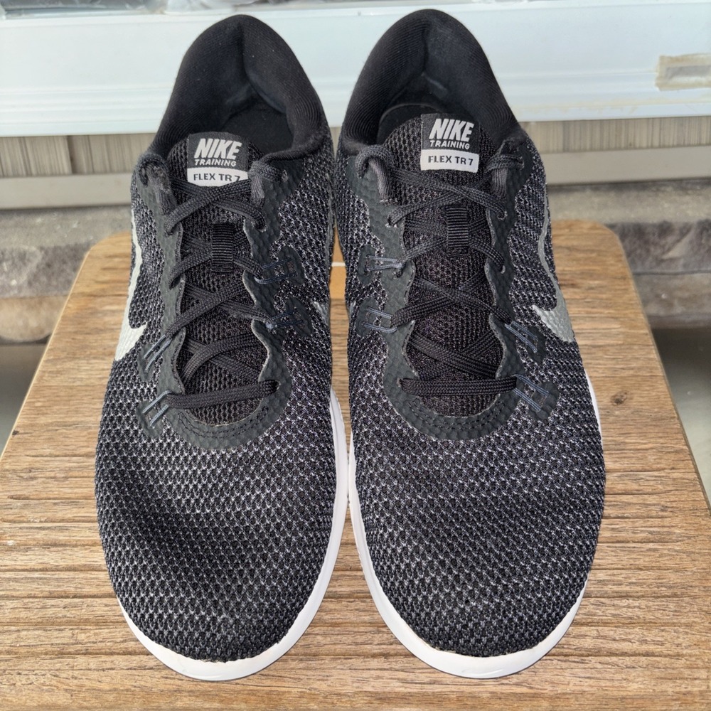 Nike Flex Trainer 7 Training Shoes Black 898479-001 Low Top Lace Up Womens 10